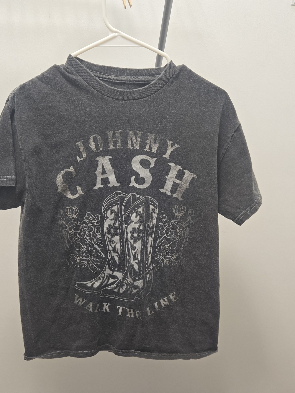 Tilly's Johnny Cash Black Graphic Tee